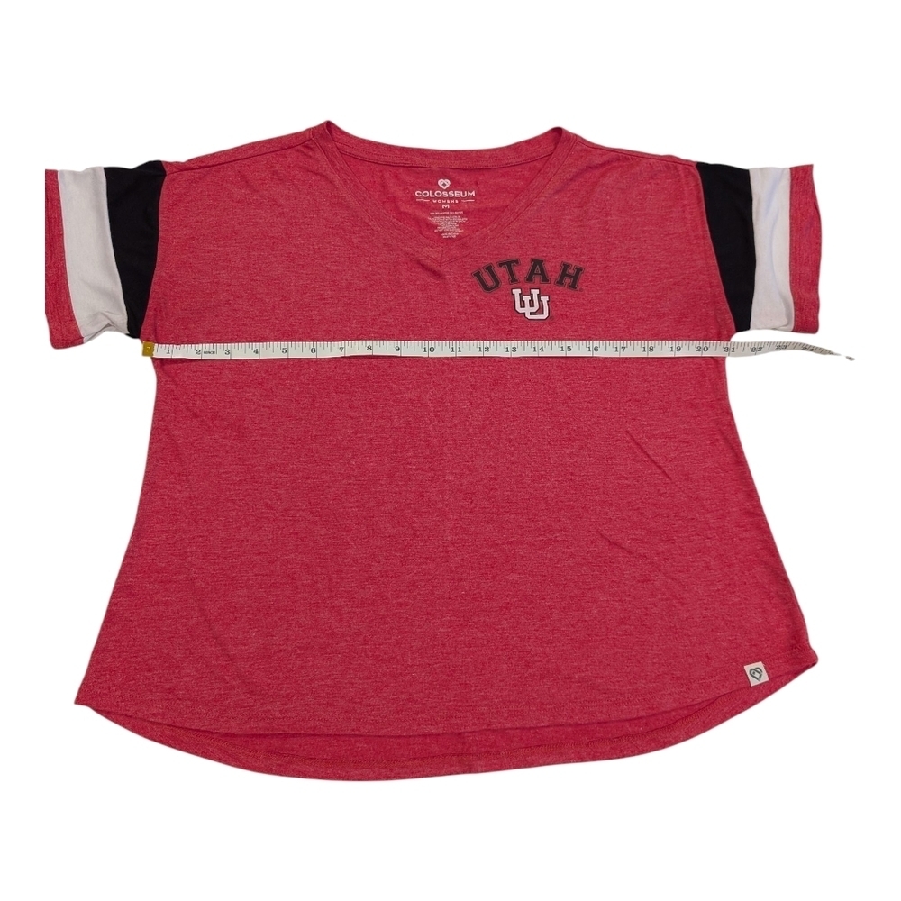Colosseum Red and Black Utah Utes Tee - Picture 3 of 4